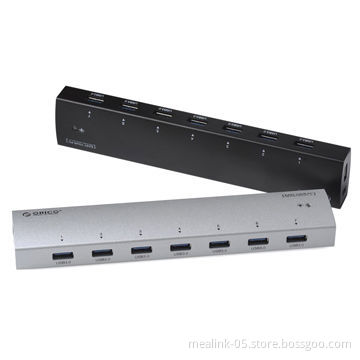 USB3.0 HUB, 7-port with 5V 2A Power AdapterNew